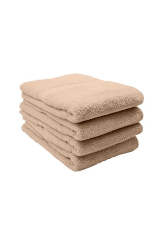 4 toallas de ducha Elegance - Avellana - 70 x 130 cm
