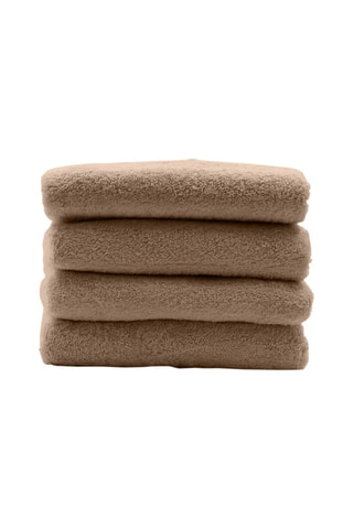 4 toallas de ducha Elegance - Avellana - 70 x 130 cm