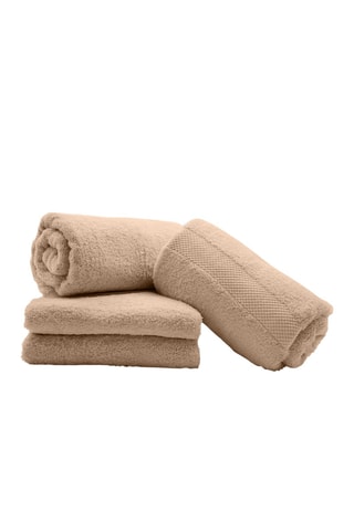 4 toallas de ducha Elegance - Avellana - 70 x 130 cm