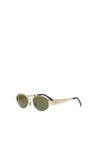 Lunettes de soleil femme - Catégorie 3 - Celine - Doré et noir