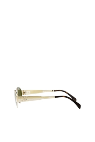 Lunettes de soleil femme - Catégorie 3 - Celine - Doré et noir