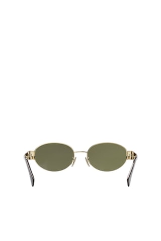 Lunettes de soleil femme - Catégorie 3 - Celine - Doré et noir