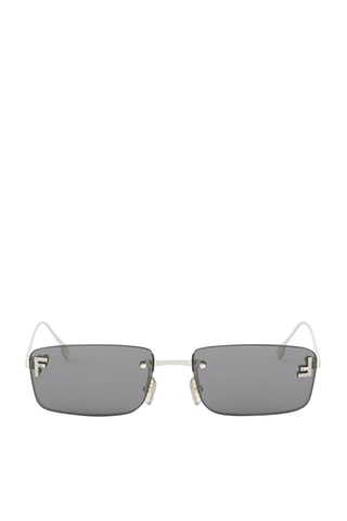 Lunettes de soleil mixte - Catégorie 3 - Fendi - Argenté