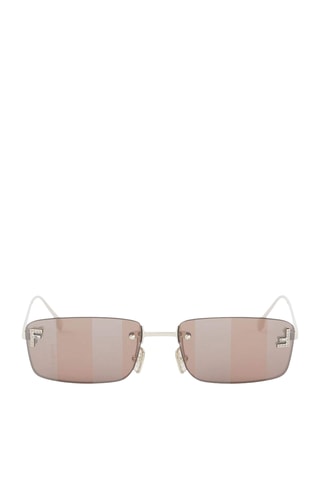 Lunettes de soleil femme - Verres effet miroir - Catégorie 2 - Fendi - Doré