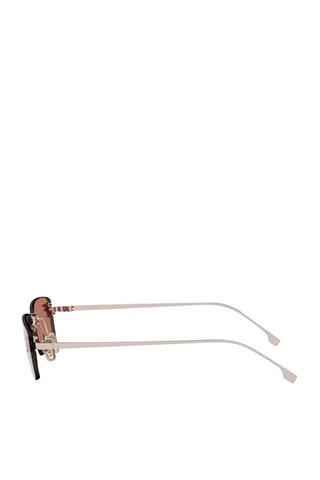 Lunettes de soleil femme - Verres effet miroir - Catégorie 2 - Fendi - Argenté
