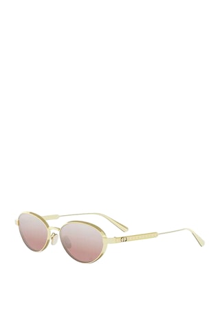 Lunettes de soleil femme - Verres effet miroir - Catégorie 1 - Dior - Argenté