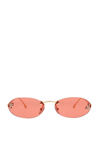 Lunettes de soleil femme - Catégorie 2 - Fendi - Doré