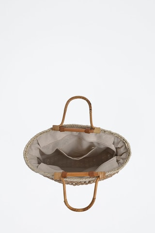 Borsa a mano - Beige e bianco