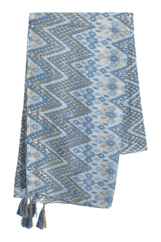 Foulard - Blu e dorato
