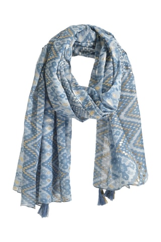 Foulard - Blu e dorato