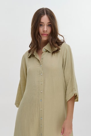 Abito a camicia - Kaki