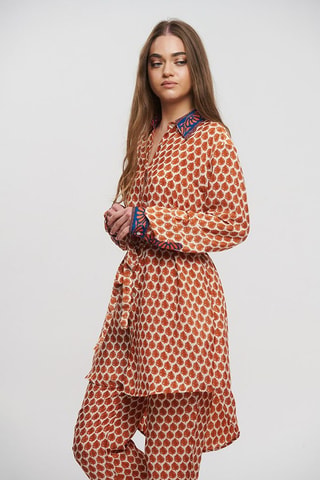 Abito a camicia - Arancione