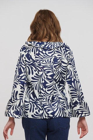 Blusa - Bianco e blu