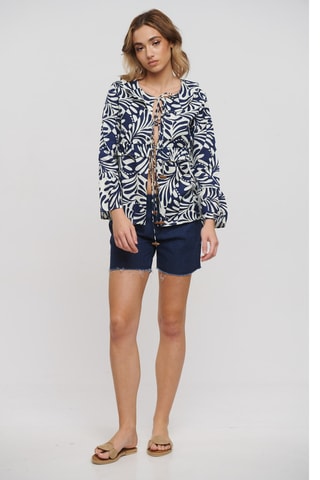 Blusa - Bianco e blu