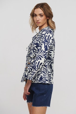 Blusa - Bianco e blu