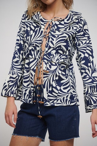 Blusa - Bianco e blu