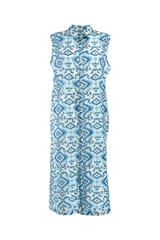 Abito a camicia - Bianco e blu