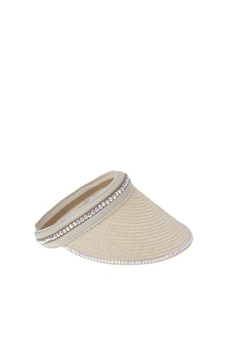 Visiera in paglia - Beige
