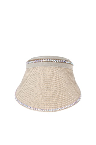 Visiera in paglia - Beige