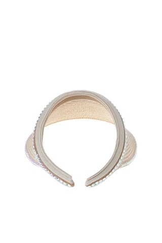 Visiera in paglia - Beige