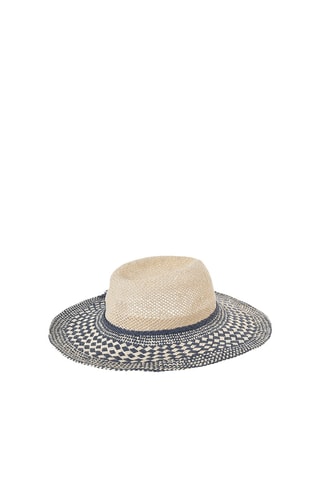 Cappello di paglia - Blu e beige