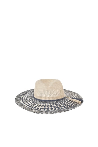 Cappello di paglia - Blu e beige