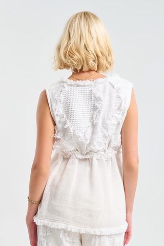 Top - Bianco e beige