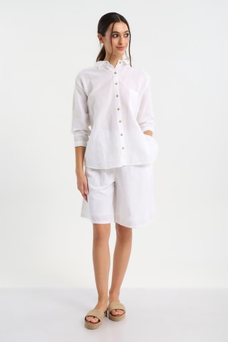 Camicia - Bianco e beige
