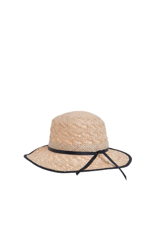 Cappello di paglia - Beige e nero