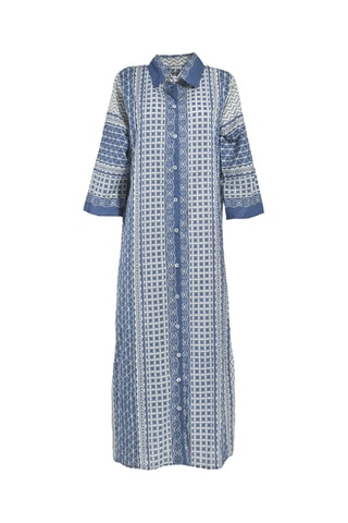 Abito a camicia - Bianco e blu