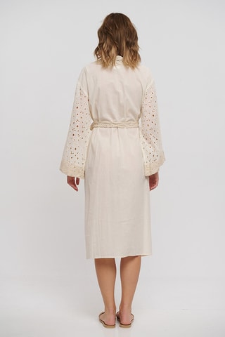 Kimono in sangallo - Beige