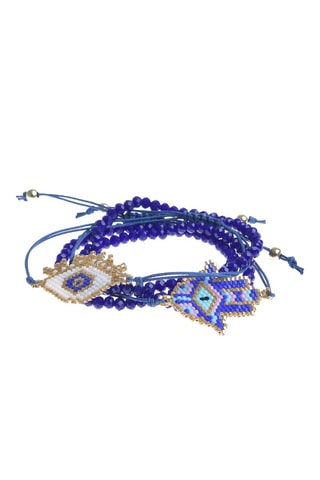 5 bracciali - Blu
