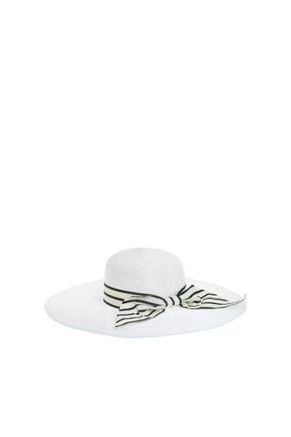 Cappello pamela - Bianco e nero
