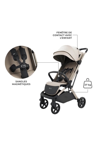 Poussette Nubi 3 - Beige - Jusqu'à 22 kg - Beige