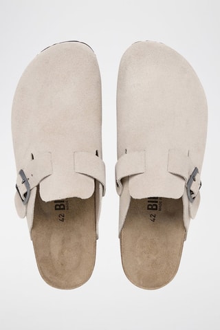 Leren Clogs - Beige
