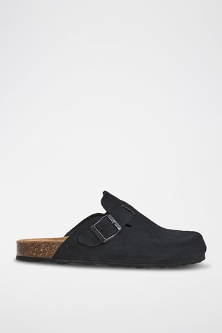 Nubuck Clogs Rosso Zwart