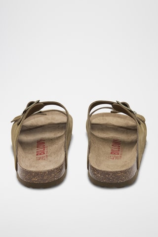 Nubuck Muiltjes - Kaki