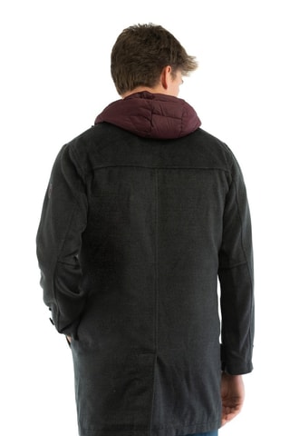 Chaqueta con capucha - Gris
