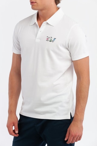 Polo - Harmont & Blaine Jeans - Negro, blanco y rosa