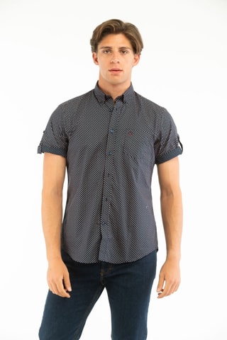 Camisa regular fit - Harmont & Blaine Jeans - Azul y rosa