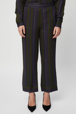 Pantalón wide leg - Harmont & Blaine - Blanco, azul y verde