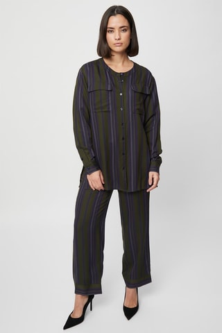Pantalón wide leg - Harmont & Blaine - Blanco, azul y verde