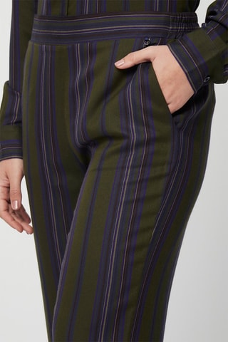 Pantalón wide leg - Harmont & Blaine - Blanco, azul y verde