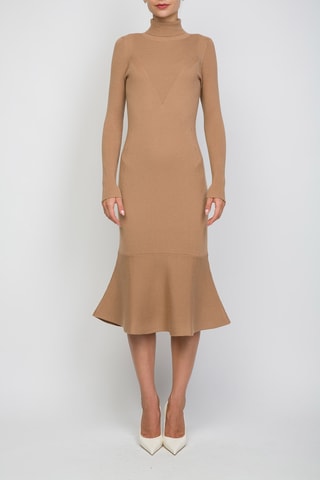 Vestido jersey - Marrón
