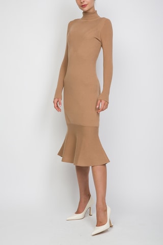 Vestido jersey - Marrón