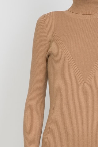 Vestido jersey - Marrón