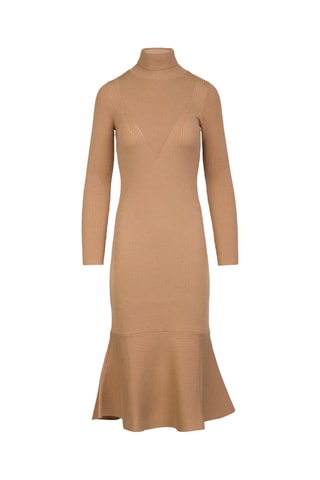 Vestido jersey - Marrón