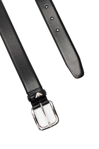 Cinturón de piel - Negro