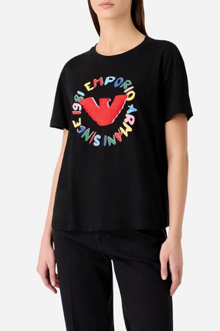 Camiseta - Negro, rojo, azul, verde y amarillo