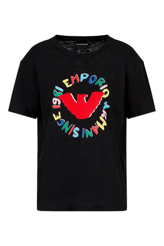 Camiseta - Negro, rojo, azul, verde y amarillo